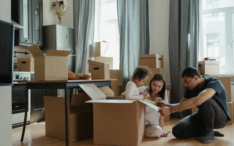 organising boxes